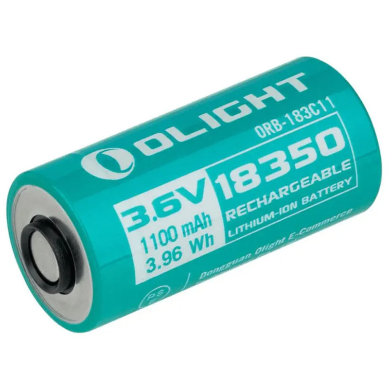 Акумулятор Olight ORB-183C11 1100 mAh Li-Ion 18350 для ліхтариків Seeker 4 Mini Baton Turbo Warrior Nano