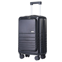 Валіза Semi Line T5964-2 чорна 20 дюймів 41л з USB-портом і кодовим замком вага 3.3кг Валіза Semi Line T5964-2 чорна 20 дюймів 41л з USB-портом і кодовим замком вага 3.3кг