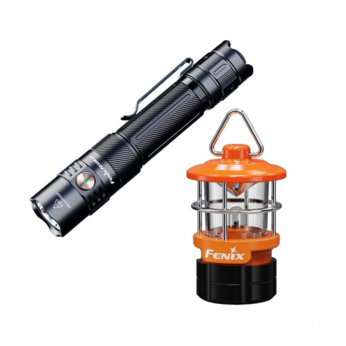 Тактичний ручний ліхтар Fenix PD35R ACE LED 2000 лм дальність до 380 м 7 режимів роботи помаранчевий наключний ліхтар CL01