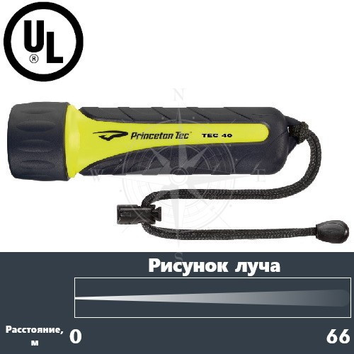Підводний ліхтар Princeton Tec TEC 40 IPX8 66 метрів галогенна лампа час роботи до 5 годин