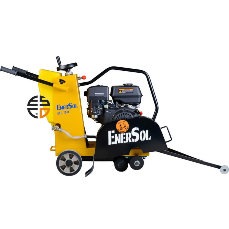 Нарізчик швів бензиновий EnerSol ECC-110L потужність 6 кВт максимальний діаметр диска 350 мм вага 70 кг