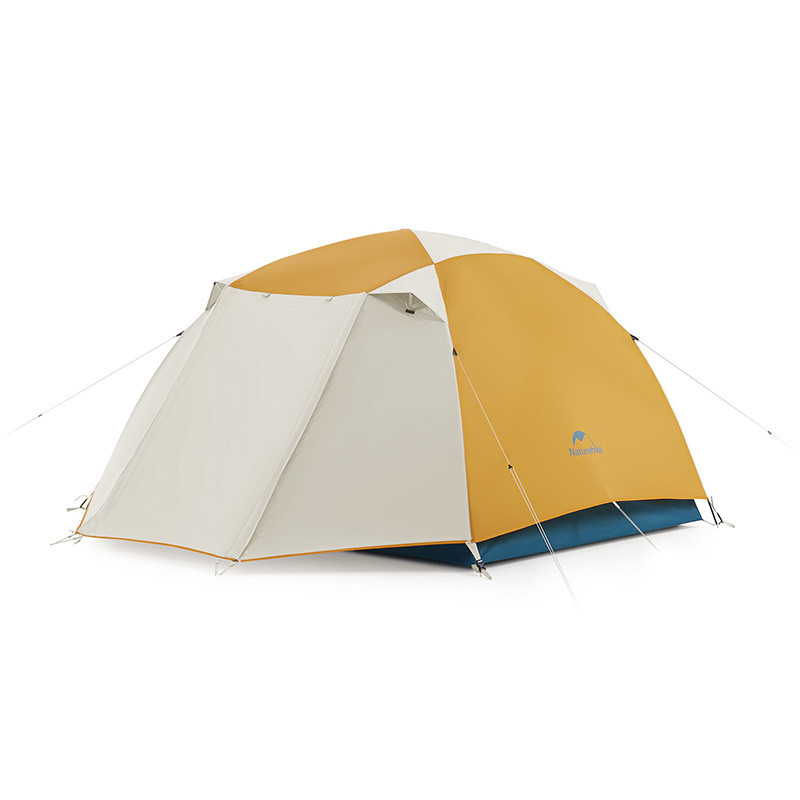 Намет двомісний Naturehike CNK2300ZP024 жовтий трисезонний вага 3 кг ергономічна форма півсфери 210 x 270 x 115 см