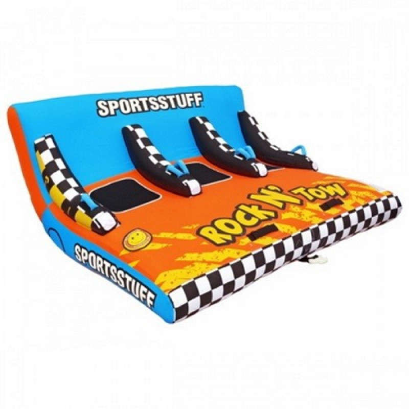 Водний надувний атракціон Sportsstuff Rock N’ Tow 3 трьохмісний з максимальним навантаженням 231 кг та габаритами 224 х 221 см