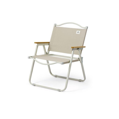 Розкладний стілець Naturehike CNK2300JU012 бежевий вага 2.7 кг витримує до 120 кг антиковзні ніжки