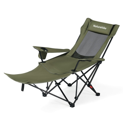 Крісло-шезлонг Naturehike CNK2550JJ023 Nightfall T05 оливкове сталь макс. навантаження 100 кг вага 3.9 кг