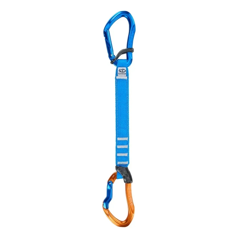 Стропа з карабінами Climbing Technology Morfo Set UL Pro 22 см Синій / Оранжевий вага 150 г міцність 22 кН
