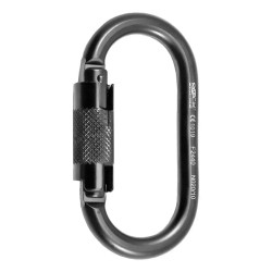 Карабін Rock Empire Steel Carabiner O KL-2T Black 172 г навантаження 28 kN муфта Twist Lock 17 мм ширина розкриття Карабін Rock Empire Steel Carabiner O KL-2T Black 172 г навантаження 28 kN муфта Twist Lock 17 мм ширина розкриття