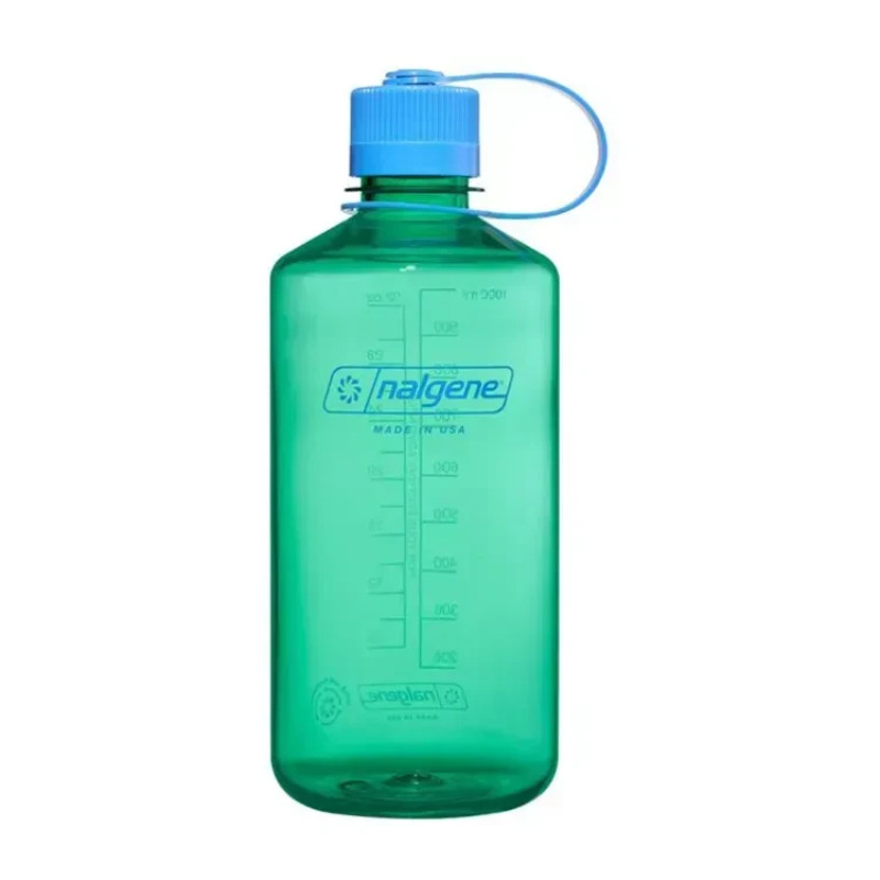 Бутилка для води Nalgene Narrow Mouth Sustain 1л пастельний зелений Tritan Renew вага 177 г без BPA/BPS
