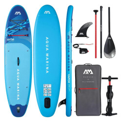 Надувна SUP дошка Aqua Marina Vapor 10′4″ BT-26VAP вантажопідйомність 140 кг вага 8.2 кг комплект з сумкою і насосом Надувна SUP дошка Aqua Marina Vapor 10′4″ BT-26VAP вантажопідйомність 140 кг вага 8.2 кг комплект з сумкою і насосом