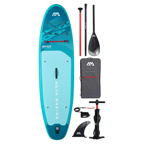 Надувна SUP дошка Aqua Marina Breeze 9′10″ BT-26BRP вантажопідйомність до 100 кг вага 7.6 кг комплектація з насосом та веслом