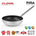 Сковорода ВОК Flonal Pura Induction Professional 28 см антипригарне покриття Magma-Tech Plus сріблястий алюміній