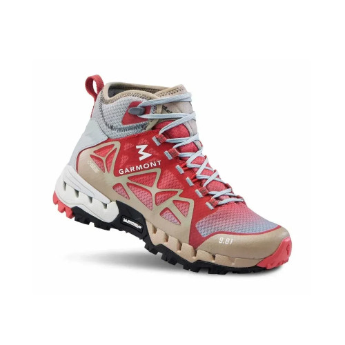 Черевики Garmont 9.81 N AIR G S MID GTX WM вологозахищені вага 330 г колір білий/коралловий розмір 37.5