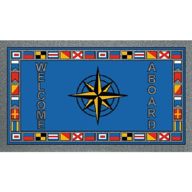 Килимок Osculati Welcome Aboard 50х80 см з пенополіуретану стійкий до атмосферних явищ стильний дизайн