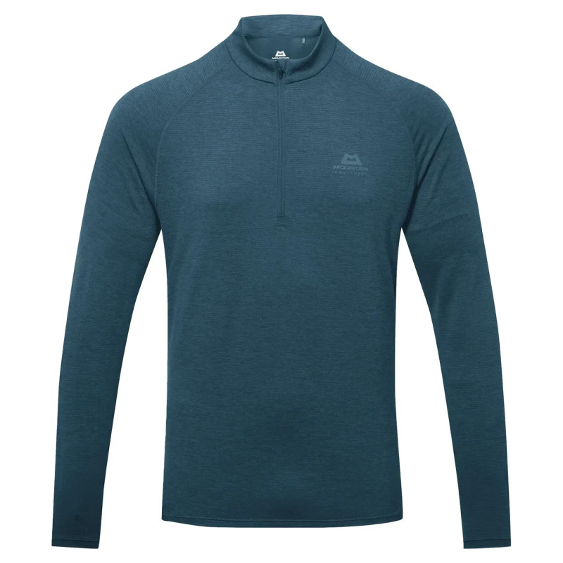 Кофта Mountain Equipment Nava LS Men's Zip T 125 г/м² Polyester Majolica blue S з технологією HeiQ Fresh