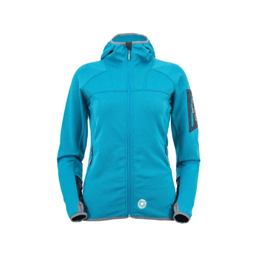 Светшот Milo Heyoo Lady S Ocean Blue Nanoqpile Stretch с капюшоном и 3 кишенями для активних женщин