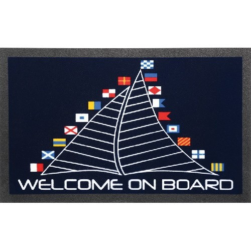 Килимок Osculati Welcome On Board 50х80 см ворсовий стійкий до атмосферних явищ із пінополіуретану