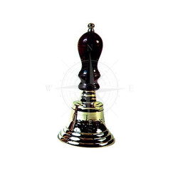 Настільний дзвоник 105 мм Azur Marine з дерева і латуні для кабінету морська тематика елегантний дизайн Настільний дзвоник 105 мм Azur Marine з дерева і латуні для кабінету морська тематика елегантний дизайн