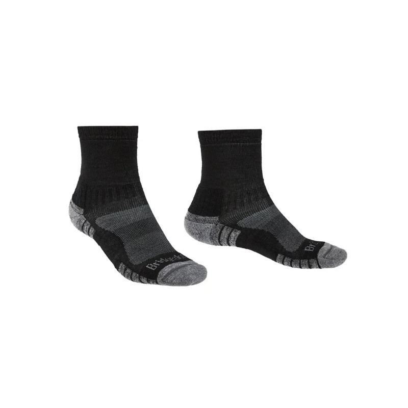 Шкарпетки Bridgedale Hike LightWeight Ankle чорний/срібний S легкі з технологією Fusion для комфорту