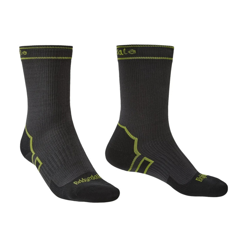 Мембранні носки Bridgedale Storm Sock LW Boot темно-сірі L 100% водонепроникні з тришаровою конструкцією та амортизацією