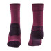 Шкарпетки Bridgedale Women's MidWeight Hike Merino Performance Berry/plum L управління вологістю ShockZones амортизація