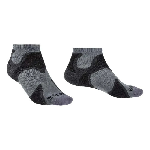 Шкарпетки Bridgedale Men's Trailsport LightWeight Ankle silver/black L Merino Wool 28% Nylon 42% Endurofil 28%