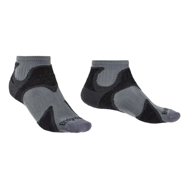 Шкарпетки Bridgedale Men's Trailsport LightWeight Ankle silver/black L Merino Wool 28% Nylon 42% Endurofil 28%