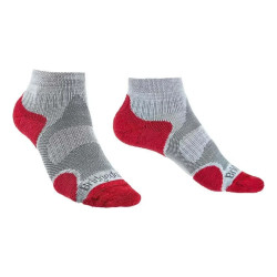 Шкарпетки Bridgedale Women's Trailsport LightWeight Ankle Сірий/малиновий L Merino Wool Влагоотводящі властивості Шкарпетки Bridgedale Women's Trailsport LightWeight Ankle Сірий/малиновий L Merino Wool Влагоотводящі властивості