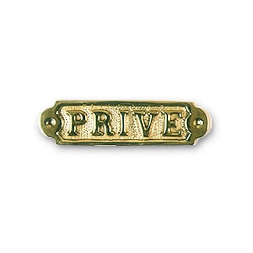 Табличка Prive Azur Marine латунь нова для дверей та кают Франція елегантний дизайн міцність