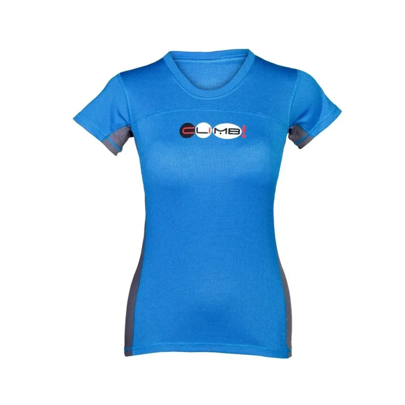 Футболка Milo Bamboo Lady L blue/grey поліестер бамбукове волокно вага 100 г для активного відпочинку
