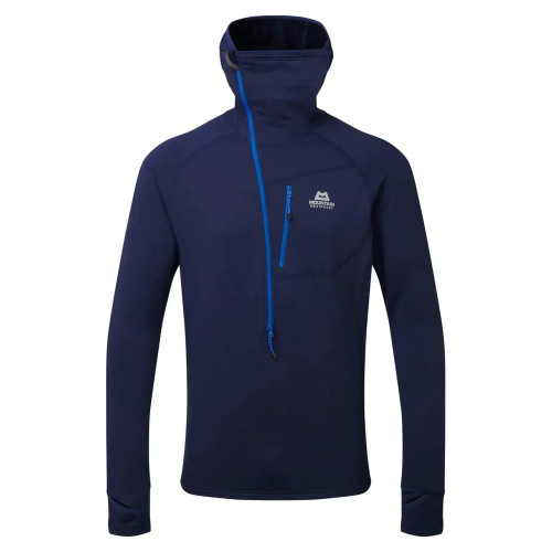 Кофта Mountain Equipment Eclipse Hooded Men's Zip T фліс Medieval blue XL вага 290 г антимікробна обробка