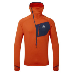 Кофта Mountain Equipment Eclipse Hooded Men's Zip T фліс Pontetorto® Tecnostretch S Magma/Medieval вага 290 г Кофта Mountain Equipment Eclipse Hooded Men's Zip T фліс Pontetorto® Tecnostretch S Magma/Medieval вага 290 г