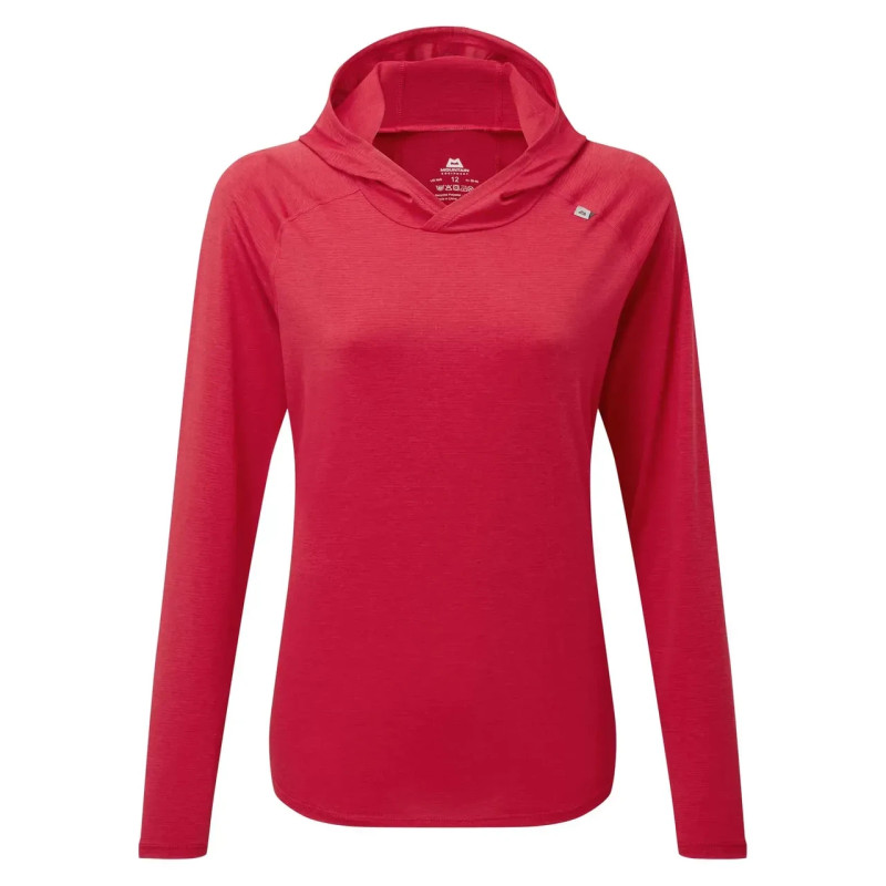 Кофта Mountain Equipment Glace Women's Hooded Top легка 150 г швидкосохнуча капюшон Slim fit Capsicum Red 14