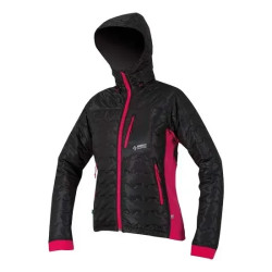 Куртка Directalpine Block Lady 4.0 Black/rose L утеплена капюшоном 400 г 3 кишені еластичні манжети Куртка Directalpine Block Lady 4.0 Black/rose L утеплена капюшоном 400 г 3 кишені еластичні манжети