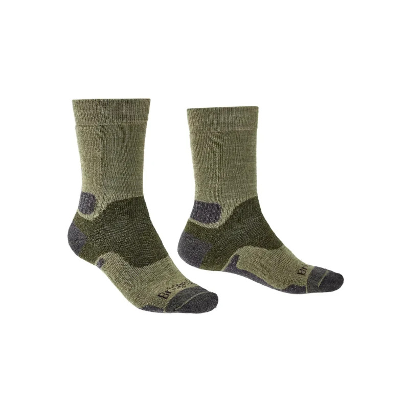 Шкарпетки Bridgedale Hike MidWeight Boot (M.C.) зелений L технологія Merino Comfort Fusion для активного відпочинку
