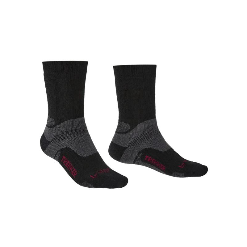Шкарпетки Bridgedale Hike MidWeight Boot чорні S з технологією Merino Comfort Fusion та еластичним манжетом для комфорту