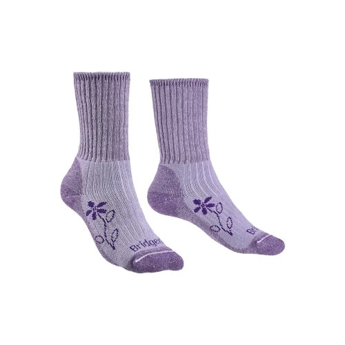 Шкарпетки Bridgedale Hike MidWeight Boot Wmn фіолетовий S Merino Comfort Fusion еластична ребриста манжета