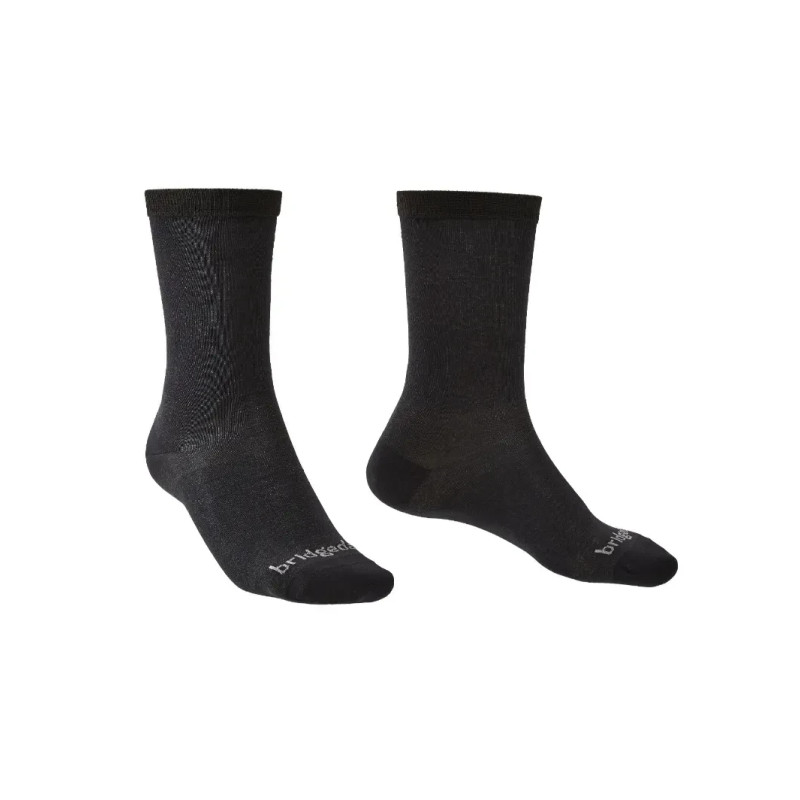 Шкарпетки Bridgedale Liner Coolmax Boot S чорні 57% Coolmax вологовідведення еластична лайкра 2 пари