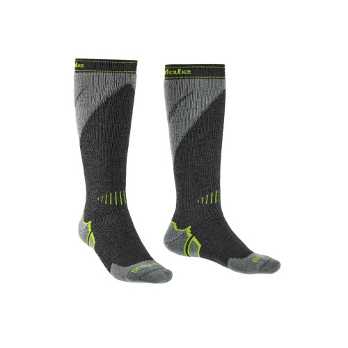 Шкарпетки Bridgedale Ski MidWeight Plus Over Calf XL Мериносове волокно Gunmetal/stone для лижних видів спорту