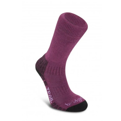 Шкарпетки Bridgedale WoolFusion® Trail Women's S бордо висота голінки Boot 40% шерсть комфорт терморегуляція