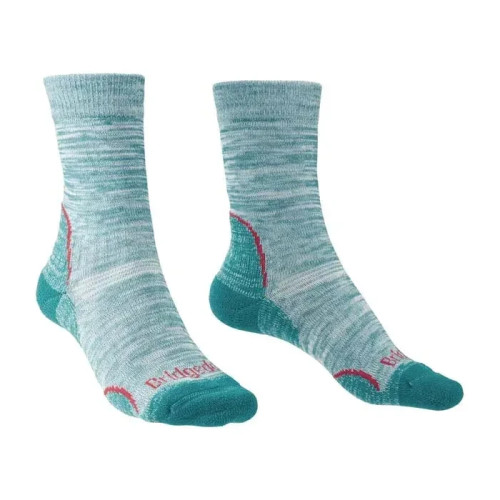 Шкарпетки Bridgedale Women's Hike LightWeight T2 Coolmax Performance M Бірюзовий з технологією Performance Fit та T2 AntiShock