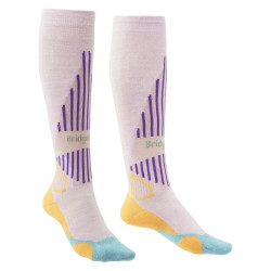 Шкарпетки Bridgedale Women's Ski LightWeight M Mauve/Blue висота голінки до коліна 20% Меріносової вовни Шкарпетки Bridgedale Women's Ski LightWeight M Mauve/Blue висота голінки до коліна 20% Меріносової вовни