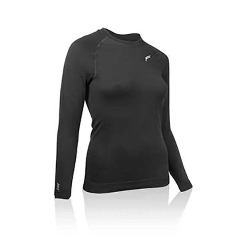 Термокофта F-Lite Merino Longshirt Woman чорна XL з поліпропілену еластану для повсякденного використання