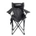 Крісло-шезлонг Ranger Relax Black поліестер 600D з підставкою під ноги регульована спинка 4 положення