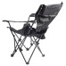 Крісло-шезлонг Ranger Relax Black поліестер 600D з підставкою під ноги регульована спинка 4 положення