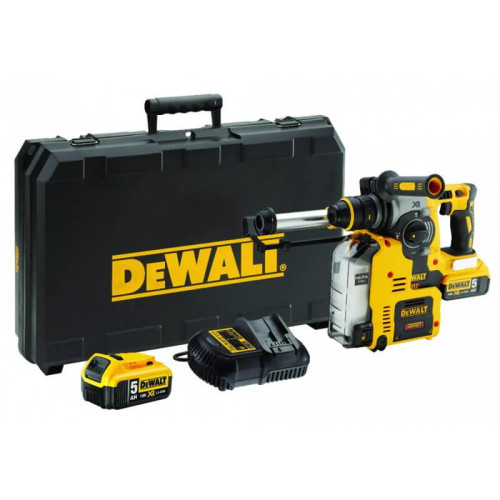 Перфоратор DeWALT DCH275P2 безщітковий 18 В 5 Аг 2.1 Дж вага 4.7 кг SDS-Plus 3 режими роботи