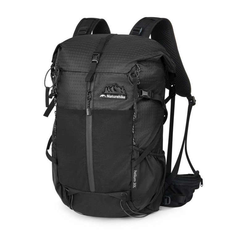 Рюкзак туристичний Naturehike CNK2300016 30+5 л чорний водовідштовхувальний матеріал сітчаста спинка