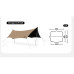Тент-навіс Naturehike CNK2350WS015 Cloud Skies Tarp Lite 550x465 см коричневий Oxford 150D PU 18000 мм+ UPF 2000+