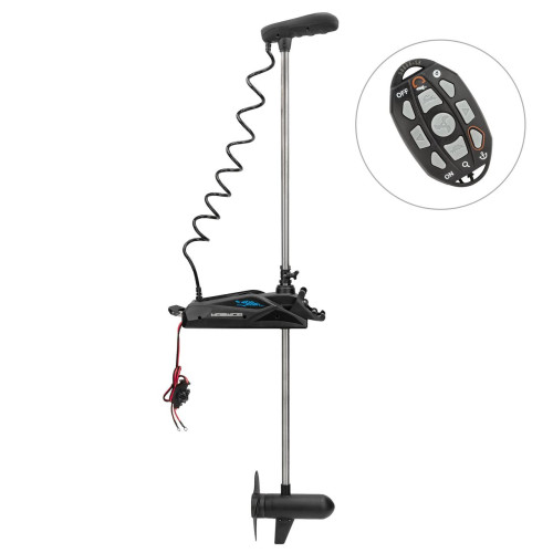 Електромотор Haswing Cayman B 80Lbs 24V GPS чорний з потужністю 1080 Вт і дистанційним управлінням