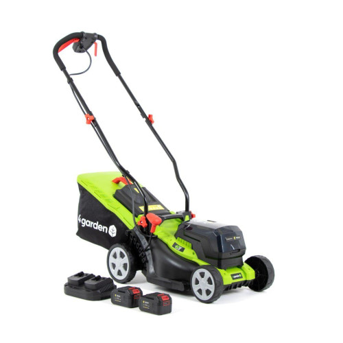 Акумуляторна газонокосарка 4garden AM3422S 40V 34 см ширина 6 ступенів висоти 35 л кошик 9 кг вага