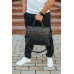 Шкіряна чоловіча ділова сумка 38x29x8, папка портфель для роботи  Tiding Bag 30987 чорна